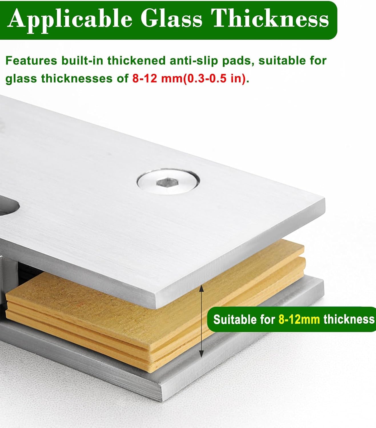 Frameless Sliding Glass Track Barn Shower Door Hardware Kit, Soft Close Sliding Glass Shower Door Top Track, Fit Glass Thickness 3/8' - 1/2'(Silver,140cm(55in))