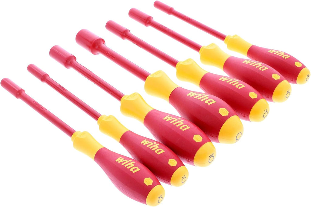 Titan 18-Piece 1/4-Inch Drive VDE Insulated Socket Set and Wiha 7-Piece 1000-Volt Metric Insulated Nut Driver Set