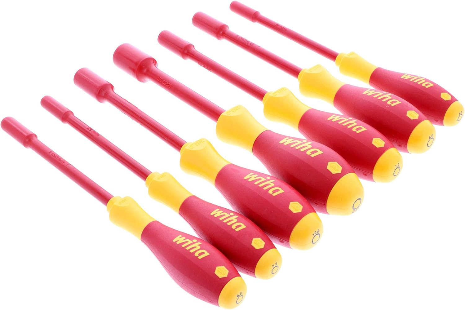 Titan 18-Piece 1/4-Inch Drive VDE Insulated Socket Set and Wiha 7-Piece 1000-Volt Metric Insulated Nut Driver Set