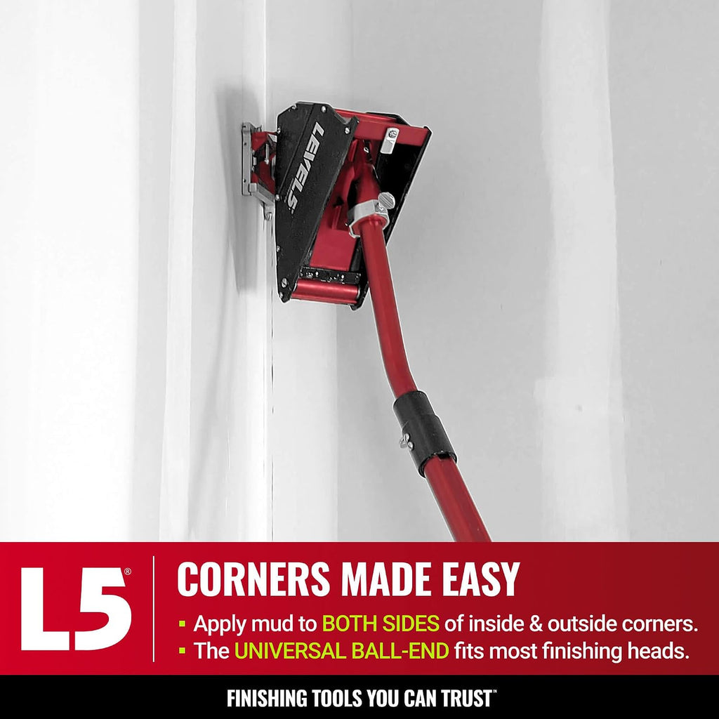 7-Inch Corner Applicator Box + Handle - LEVEL5 | Pro-Grade | Drywall Gyprock Plasterboard Sheetrock | 4-501