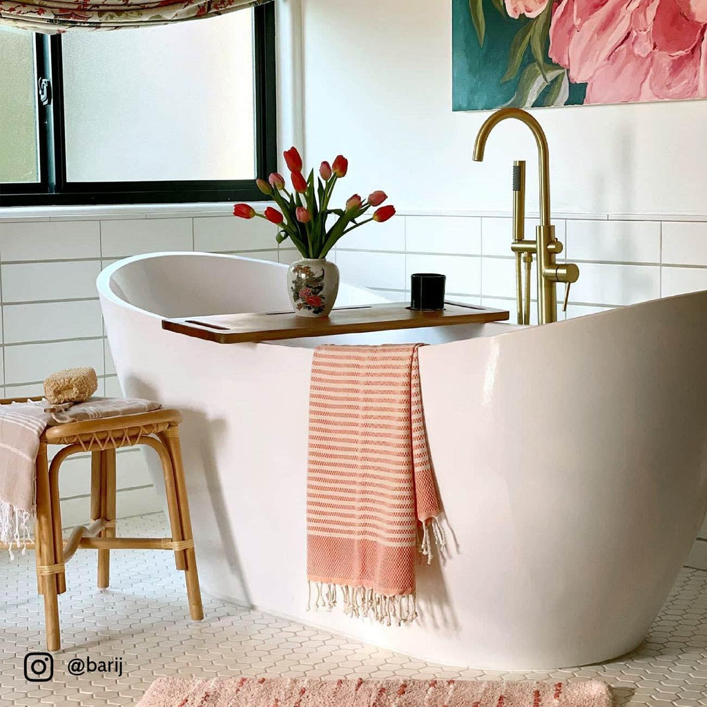Vintage Tub & Bath Philo 67 Inch Acrylic Double Slipper Freestanding Tub