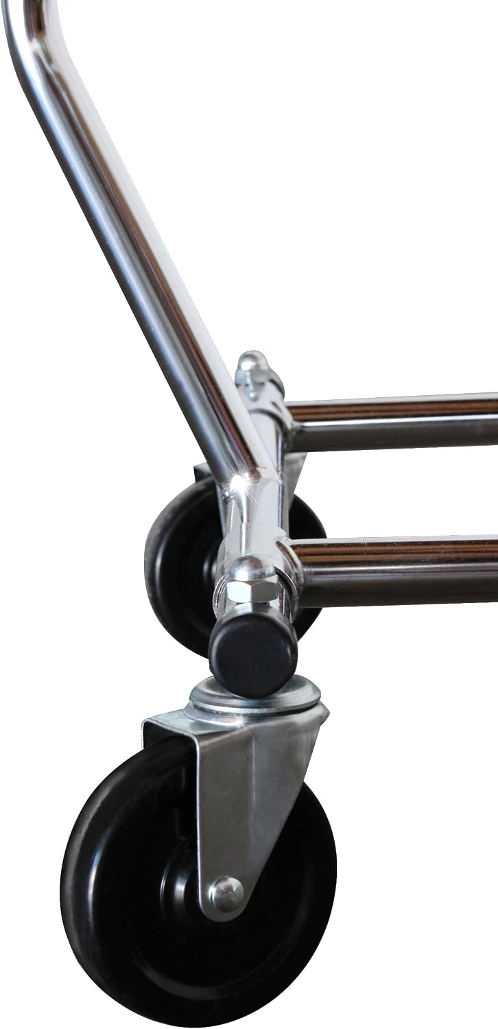 DecoBros Supreme Commercial Grade Clothing Garment Rack, Chrome