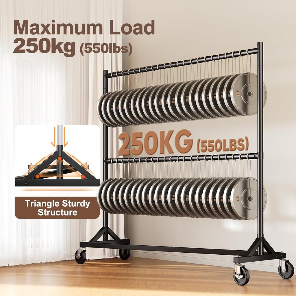 HOKEEPER Z Rack for Clothing Heavy Duty Clothes Rack Hold 550 LBS Commercial Garment Rack with Wheels Rolling Portable Z Base for Bedroom, Living Room, Laundry, Black, 22.8' D x 62.6' W x 87.8' H