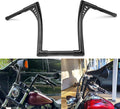 WSays 10' Rise Ape Hangers Handlebar 1-1/4' Diameter Bar Compatible with Harley Sportster XL 1200 883 Touring Road Glide Road King Softail Dyna Models, Gloss Black