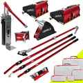 Drywall Finishing Set, MEGA Capacity - LEVEL5 | Pro-Grade | 7/10' MEGA Flat Boxes, Box Handle, Corner Roller/Applicator/Finisher, Compound Pump + Filler | 4-612