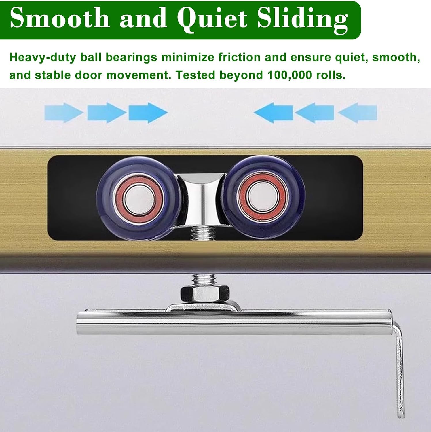 Double Track Bypass Barn Door Hardware Kit 48 60 72 96 144 in, Top Mount Aluminum Box Rail for 2 Door, Office Partition Track Replacement(Silver,68in(173cm))