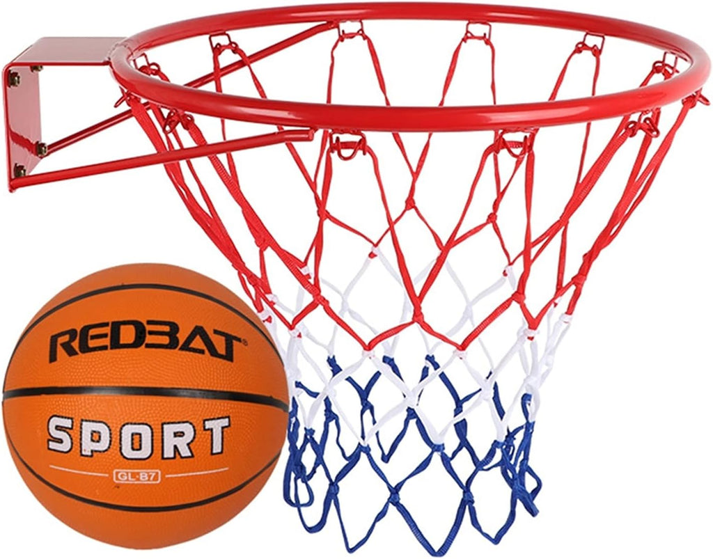 Basketball Rim Wall-Mounted Basketball Hoop for Children, Mini Steel Basketball Board for Children and Adolescents, Diameter 45cm