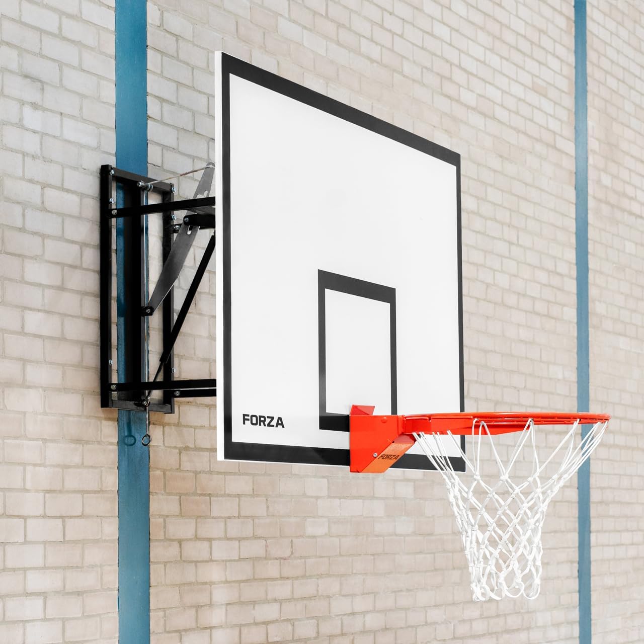 FORZA Heavy-Duty Flex Basketball Hoop | Spring Loaded and Ultra-Durable Hoop & Net | Suitable for Dunking [Indoor or Outdoor Use]