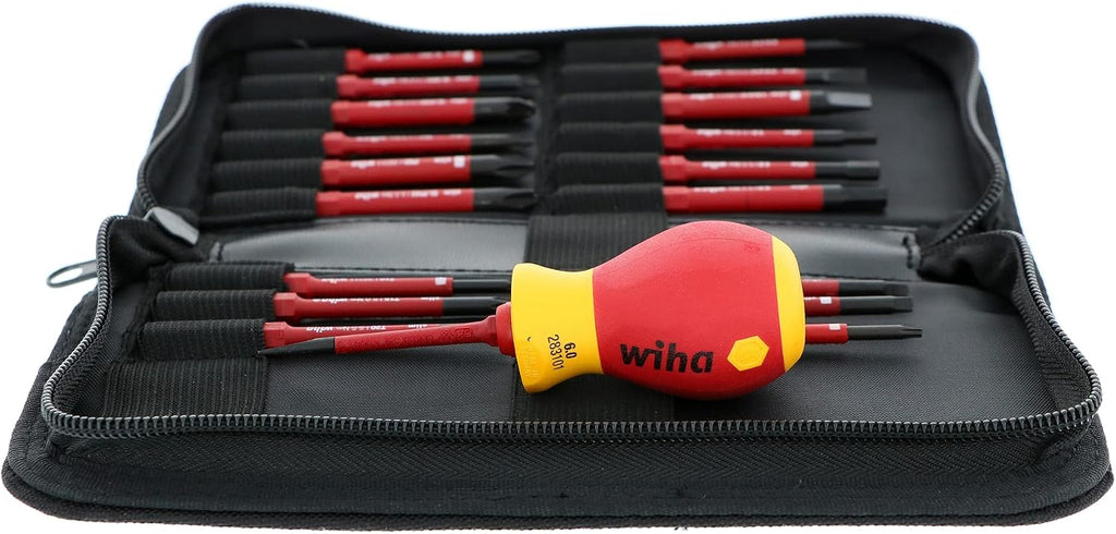 Wiha 28396 20 Piece Insulated SoftFinish SlimLine Blade Set