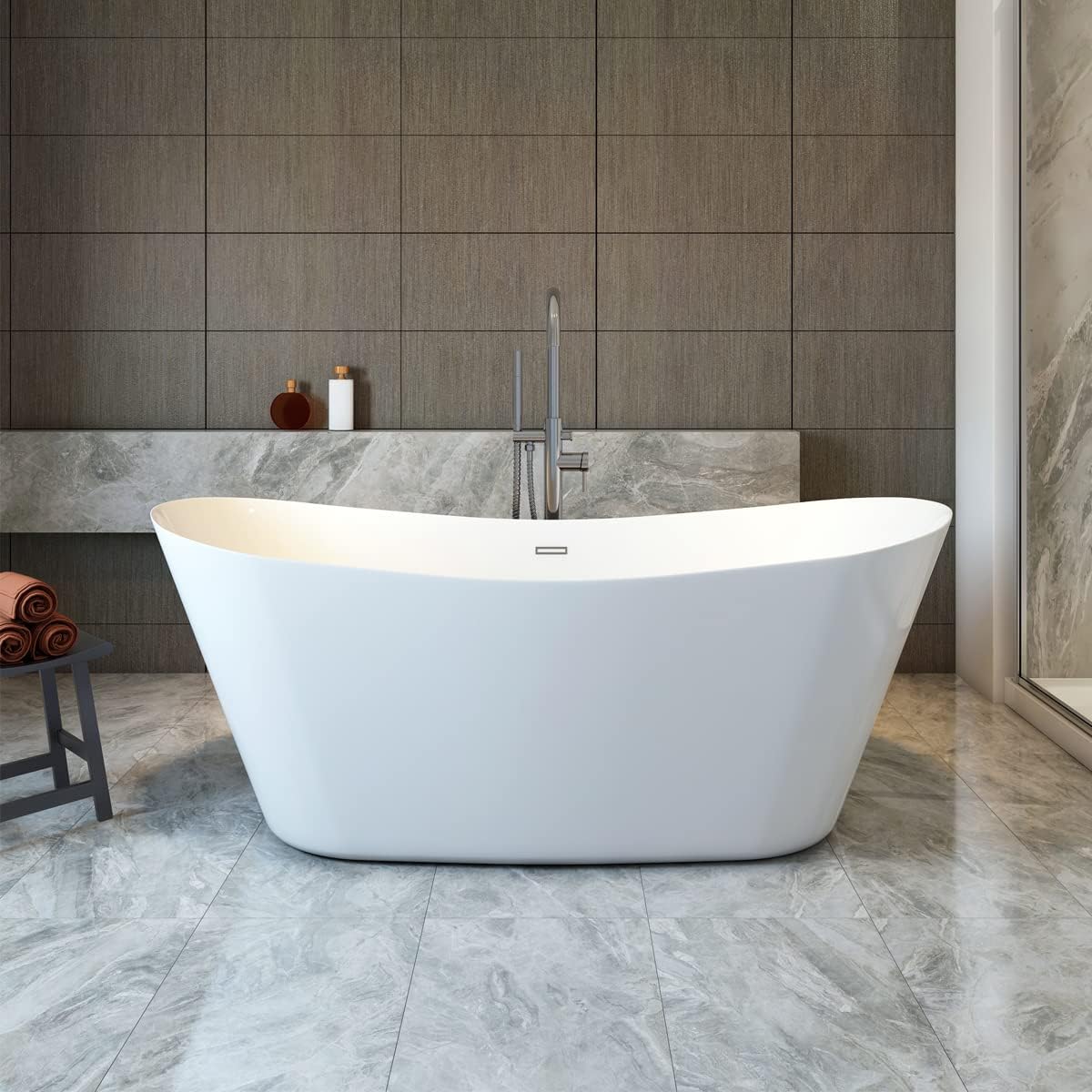 Little Rock 67' Freestanding Bathtub with no Faucet