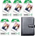 FUJIFILM Instax Mini Instant Film Bundle for Mini EVO, Mini 12, Mini 11, Mini Liplay and Mini 41 Cameras, Includes: Instant Mini Film and 108 Pocket Mini Instax Photo Album, Black (100 Exposures)