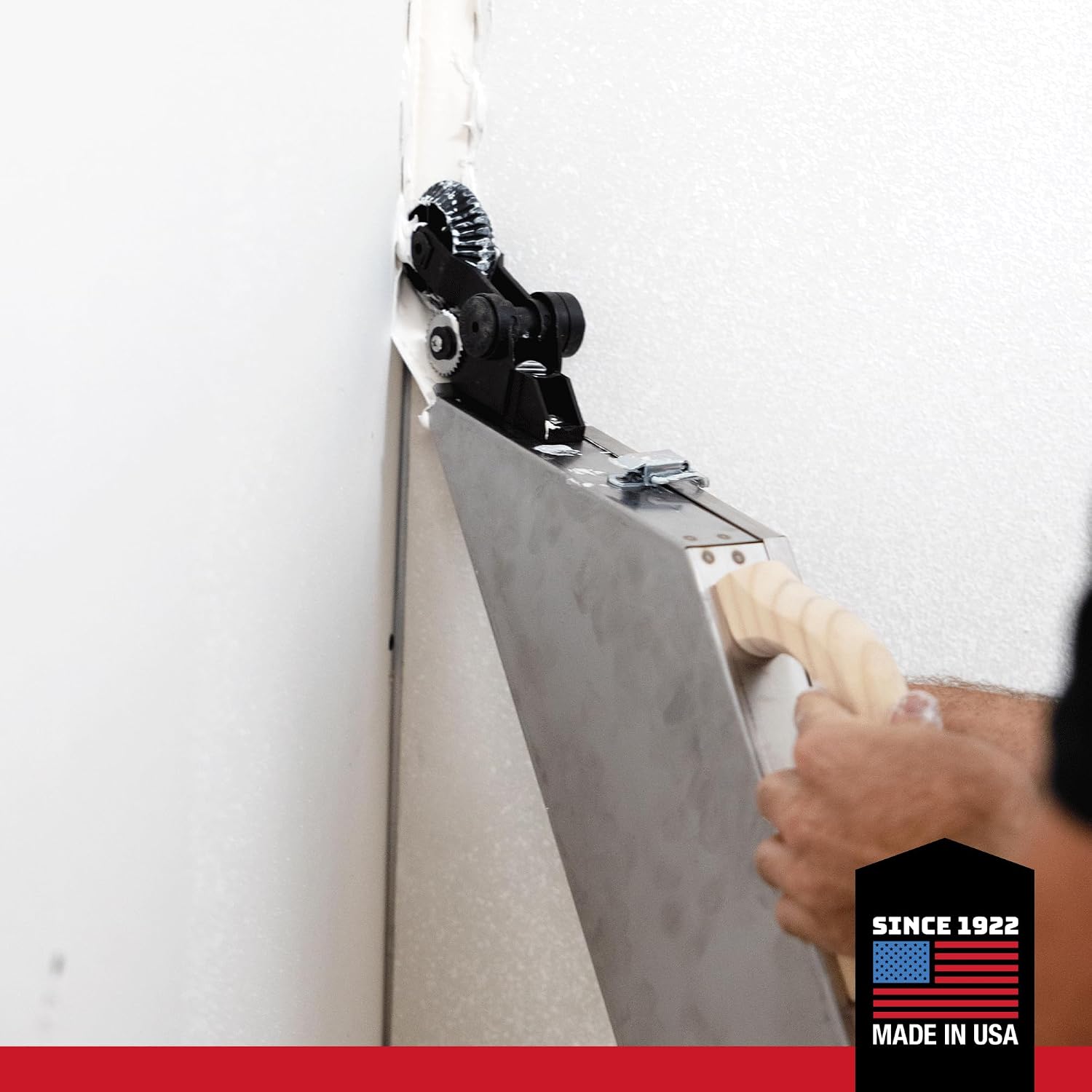 Drywall Taping Banjo – Semi-Automatic Even Flow Design | Advance Equipment MFG Co. | Stainless Steel, Curved Belly, Corner Wheel Feature | 100+ Years Family Owned USA Made (Corner Wheel Style)