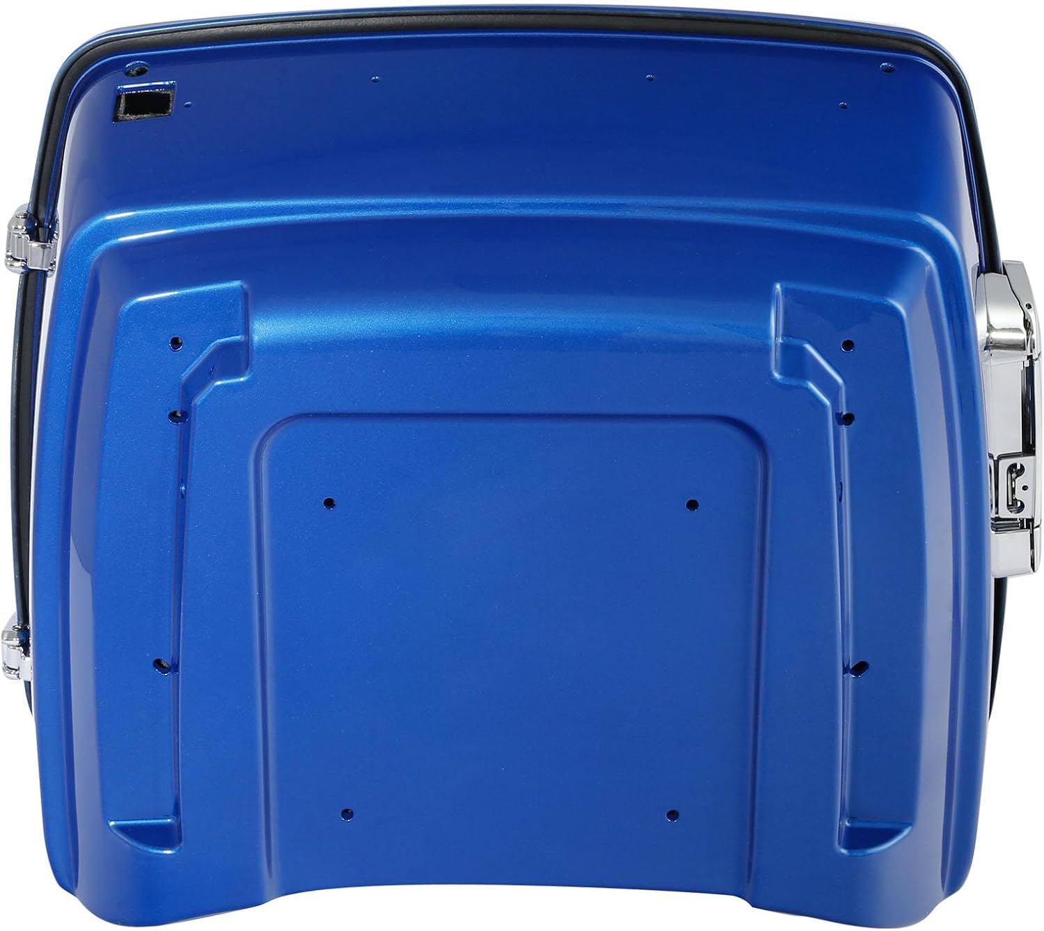 TCMT 13.7' King Motorcycle Trunk Box W/Latch Key Fit For Harley 2014-2025 Touring CVO Road King Road Glide Street Glide Electra Glide Ultra Limited Electric Blue