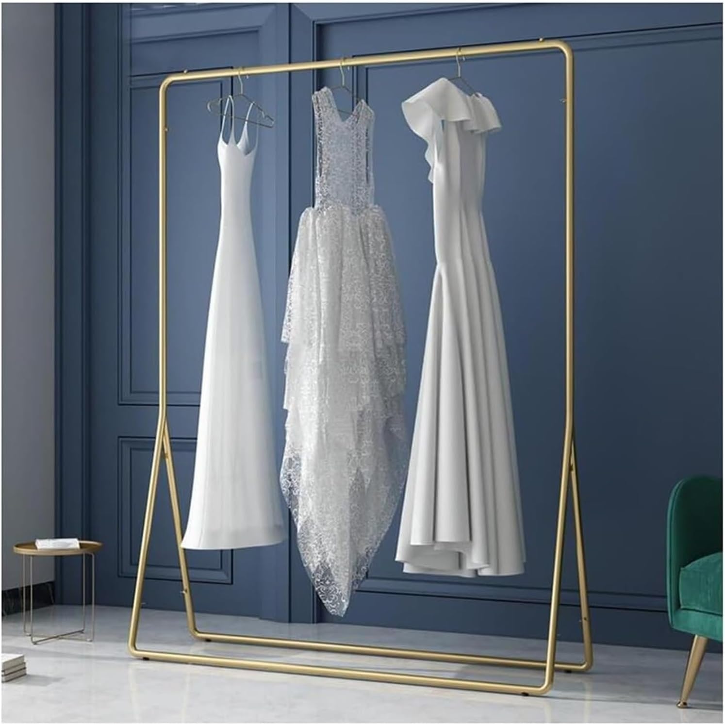Heavy Duty Garment Rack for Retail Stores Wedding Dress Boutique Display Stand Long Dress and Clothing Rack