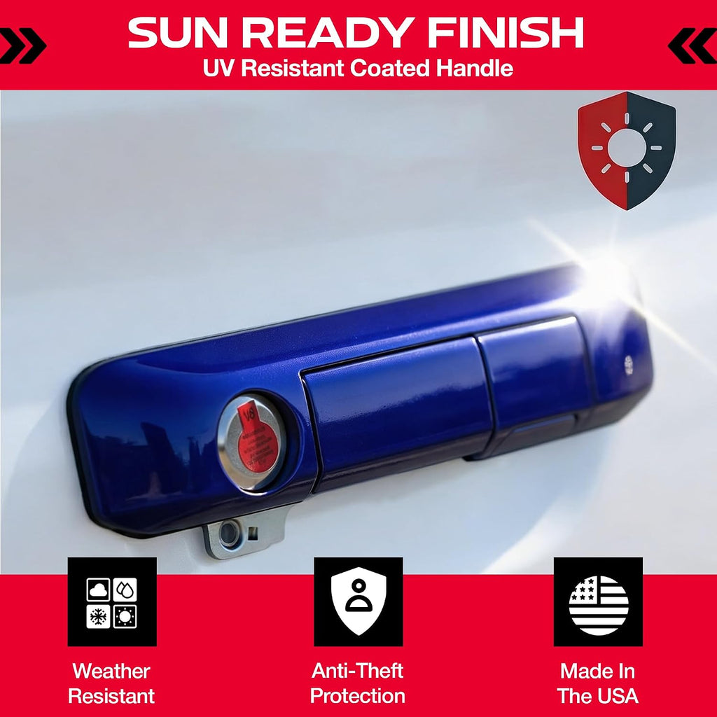 Pop & Lock PL5402 Toyota Tacoma Tailgate Lock 2005–2015 – Manual Anti-Theft Tailgate Lock, Bolt Codeable, Easy Install (Speedway Blue)