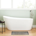 Signature Hardware 483535 Sheba 66' Acrylic Soaking Slipper Freestanding Tub with Integrated Drain and Overflow