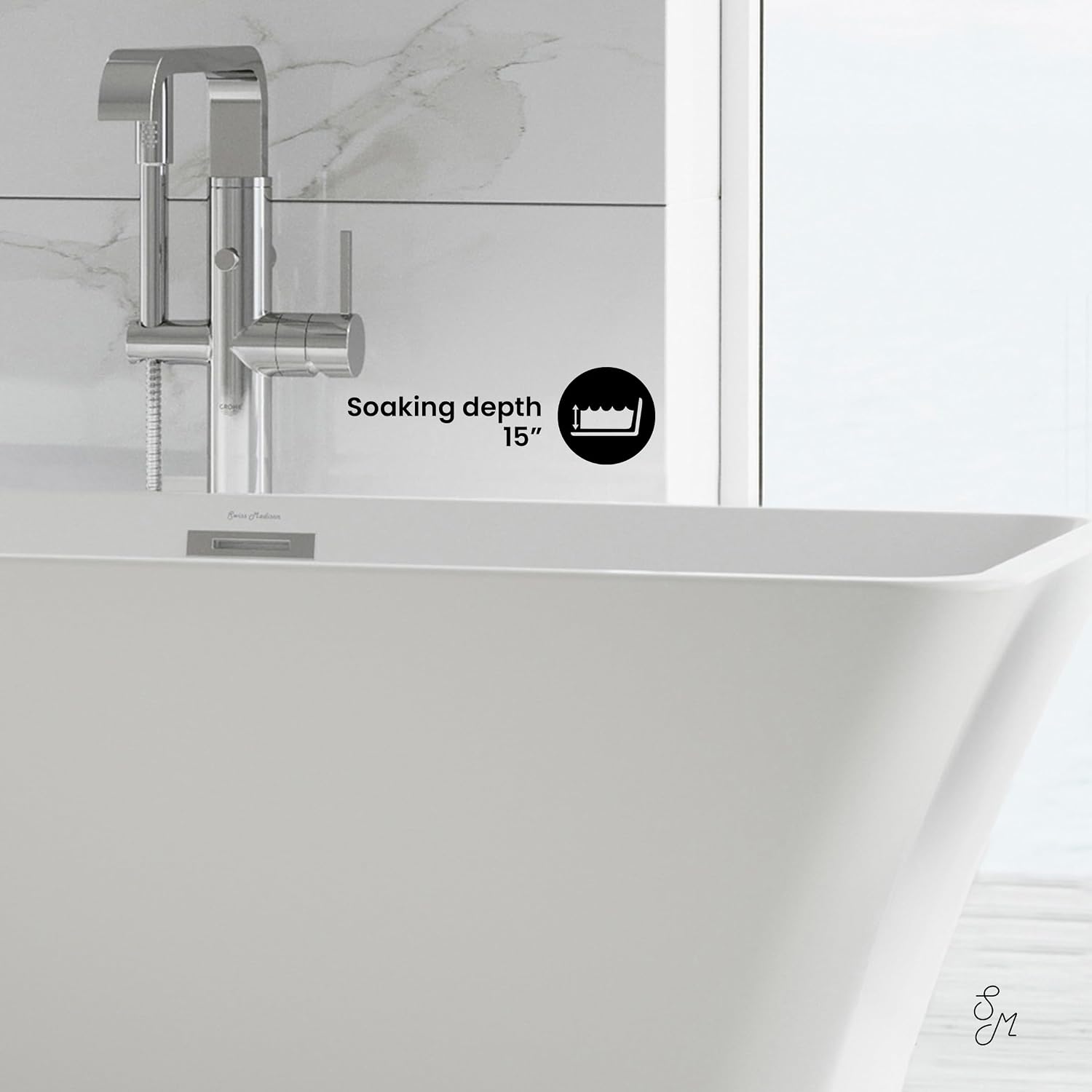 Swiss Madison SM-FB579 St Tropez 67' Rect. Bathtub