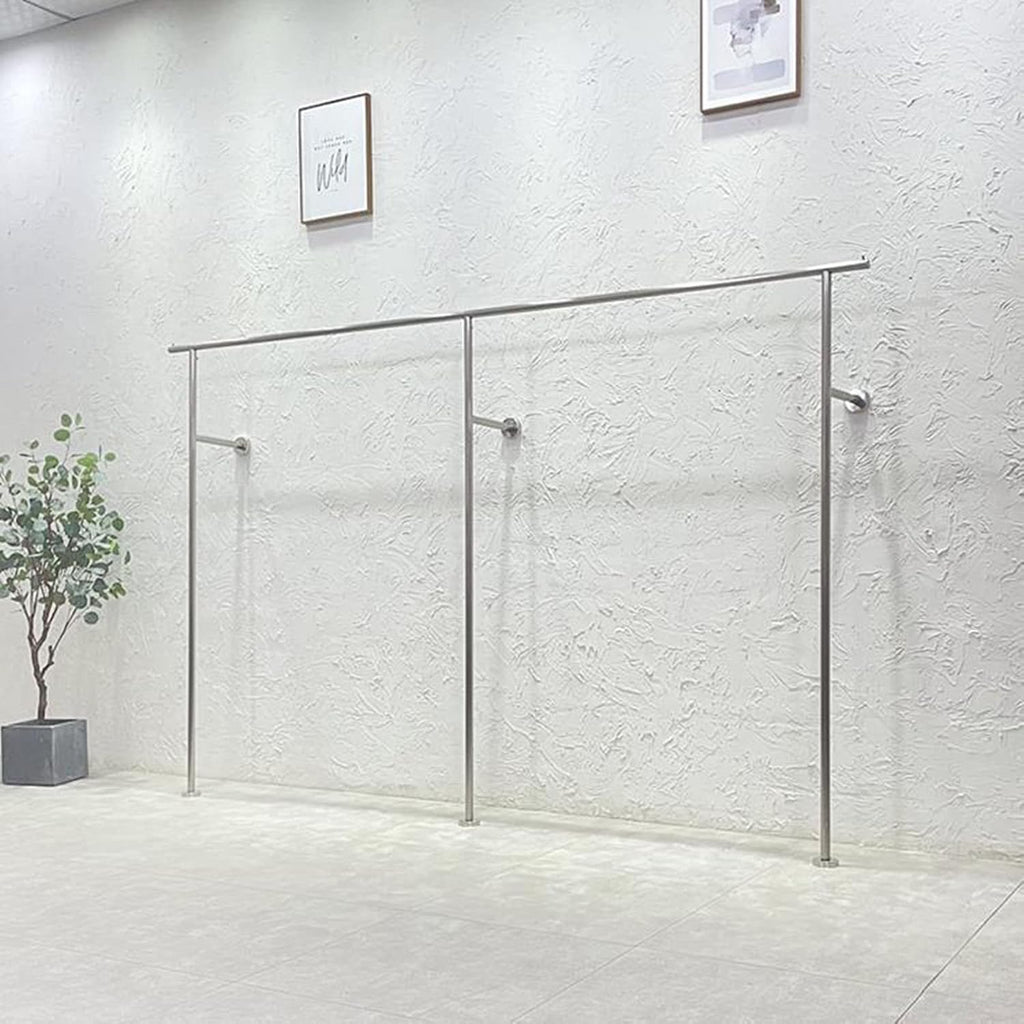 Commercial Garment Rack with Heavy Duty Hanging Rod, Industrial Pipe Closet Organizer for Clothing Store Display and Retail Shelves