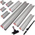 LEVEL5 Ultimate Skimming Blade Set | LEVEL5 | Smoothing/Knockdown Drywall Knife | Extruded Aluminum & European Stainless Steel Construction | High-Impact End Caps | 5-446