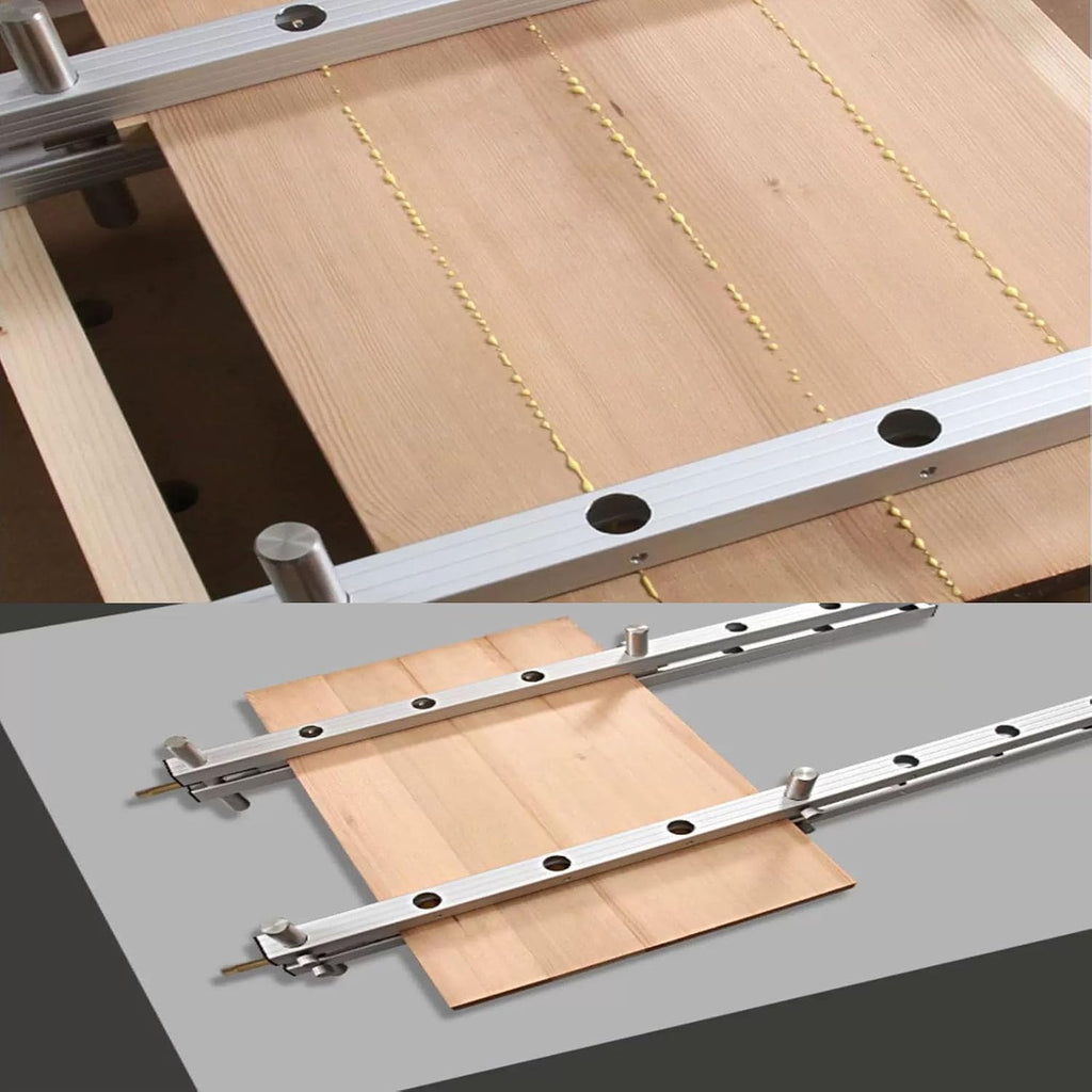40 Inch Parallel Bar Clamp， Pressure Panel Clamps，Adjustable 4-Way Pressure aluminum alloy Clamps，for Flat Panels & Flush Joints，Aluminum tools recision Woodworking Projects
