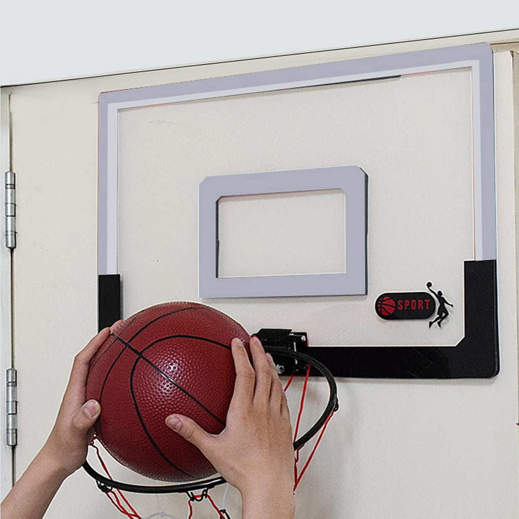 Basketball Hoop Hanging Home Mini Basketball Hoop, Office Bedroom Door Frame Wall-Mounted Basketball Stand, Used for Dunking Practice for Children and Adults (Size : 58.5x40cm)
