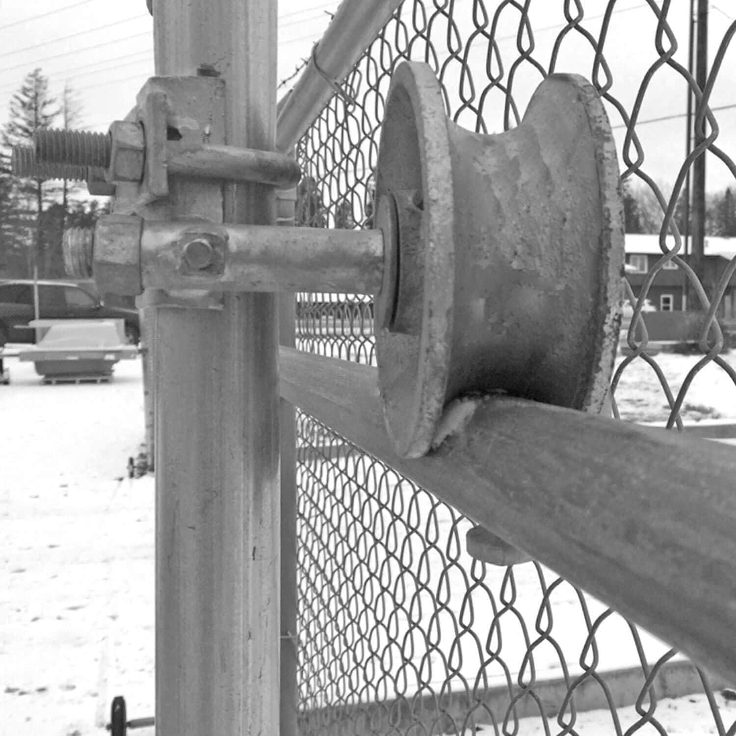 Jake Sales Chain Link Rolling GATE Track Wheel Roller: to 2' Gate Frame & 1-5/8' Track Pipe Qty. 2