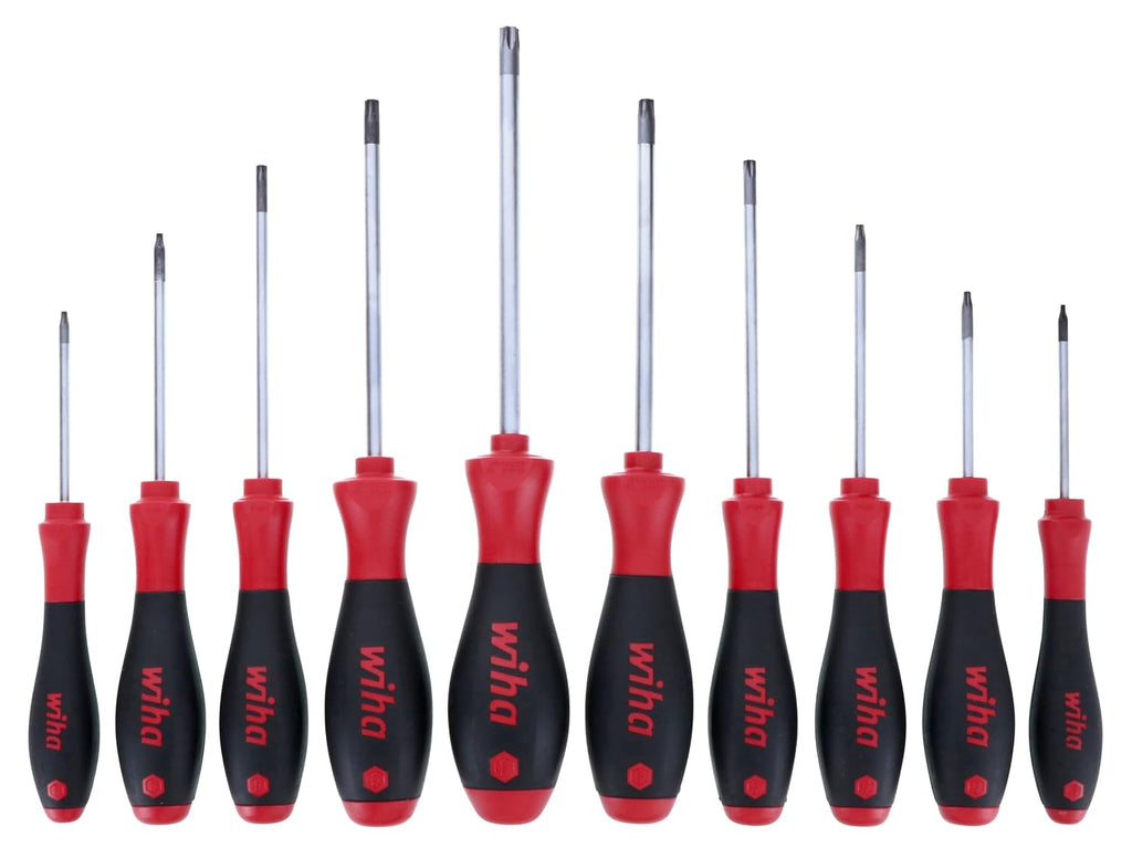 Wiha 36259 Tamper Resistant Torx Driver Set, T7s- T40s, 10 Piece