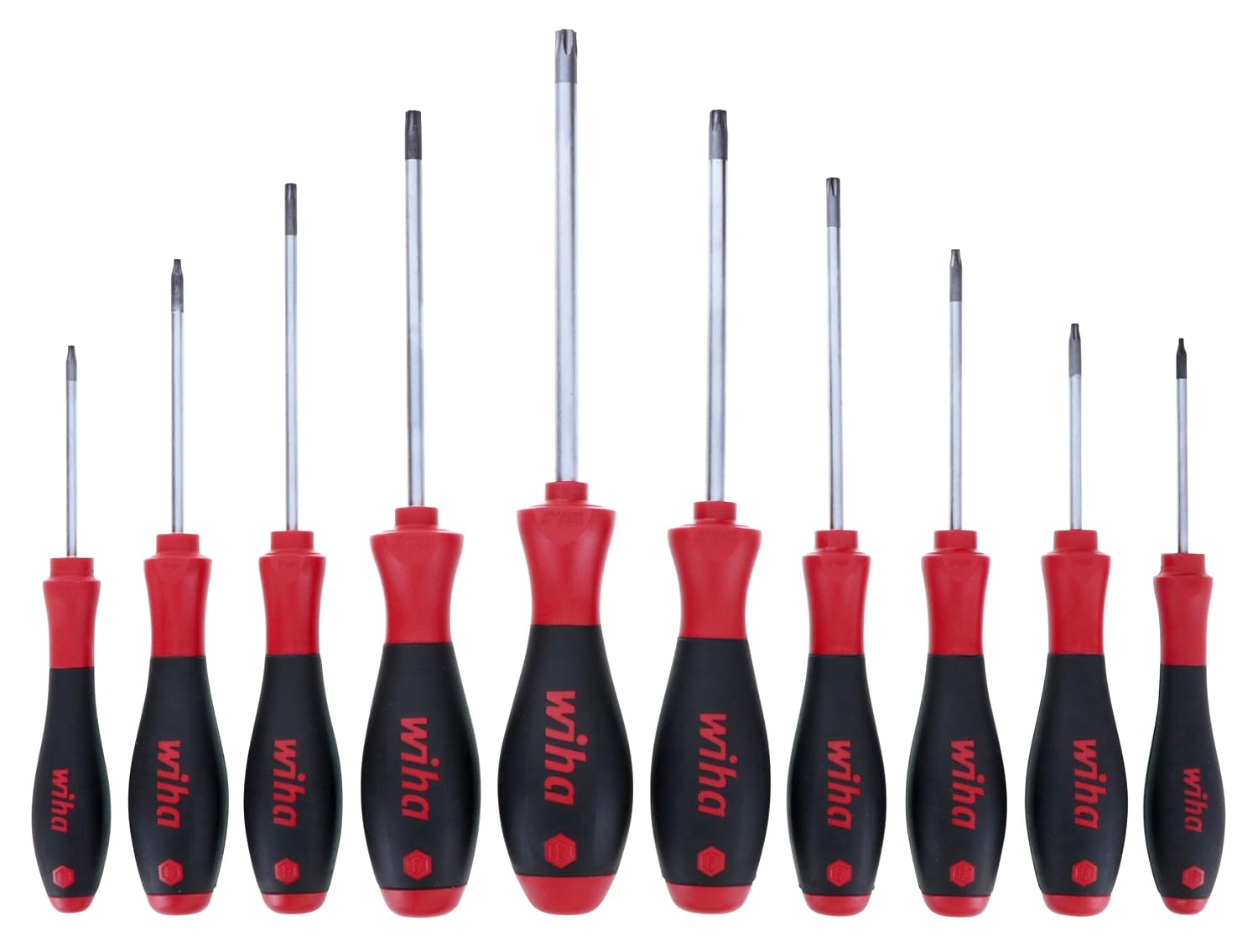 Wiha 36259 Tamper Resistant Torx Driver Set, T7s- T40s, 10 Piece