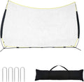 16x10FT Sports Barrier Net, Barricade Backstop Net with Upgrade Steel Frame, Protective Net for Baseball, Lacrosse, Soccer, Basketball & More