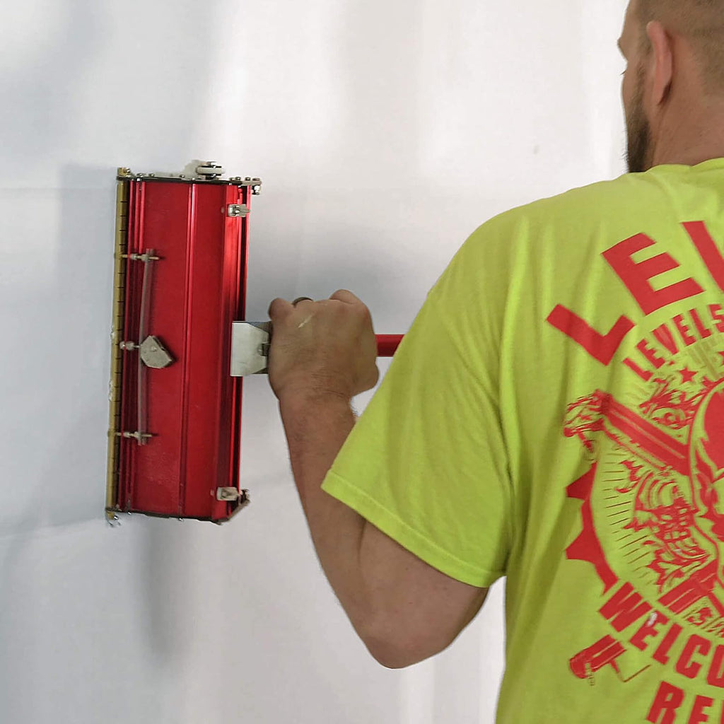 LEVEL5 Drywall Flat Box Extension Handle, 23' to 32' Pro-Grade, Anodized Aluminum | 4-782
