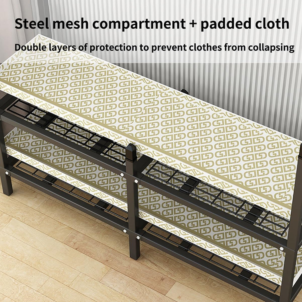 Portable Wardrobe Closets Metal Garment Rack with Lockable Wheels Foldable Clothes Rack with Fabric Cover for Bedroom (Color : E, Size : 168x50x180cm) (E 168x50x180cm)