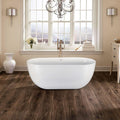 67' 100% Acrylic Freestanding Bathtub??Contemporary Soaking Tub??White Inside and Gray Outside