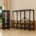 Foldable Portable Garment Rack, Heavy Duty Clothes Rack with Cover Loads 1100 LBS Clothing Racks for Hanging Clothes Metal Clothes Rack Free Standing & Portable Closet Wire Garment Rack(76.8inch/195cm