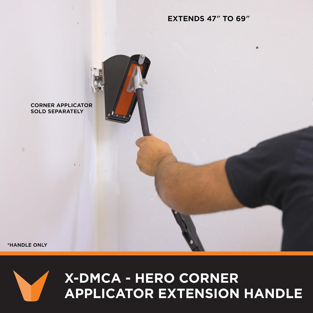 Hero Corner Applicator Extension Handle (3'-5') | Drywall Master – Adjustable Length for Precision Corner Finishing – Lightweight Durable – Chicago Family Owned