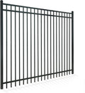 Fencer Wire Heavy Duty Flat Top Fence Barrier Panel, 6FT Height X 8FT Width Anti-Rust Metal Fencing Panel, Steel Outdoor Decorative Garden Fence Panel for Yard, Pool, Patio, Single Panel