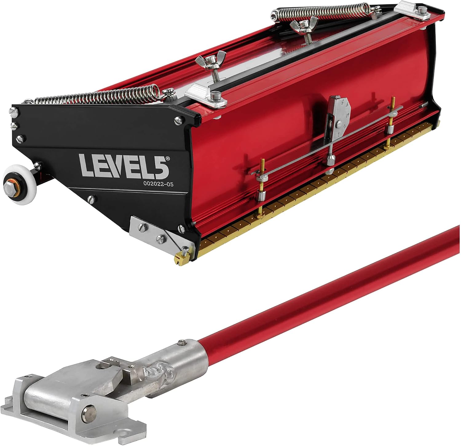 12-Inch Drywall Flat Finishing Box + Handle - LEVEL5 | Pro-Grade | Quick Clean | Gyprock Plasterboard Wallboard Sheetrock Mud | 4-566