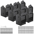 4x4 Post Base, 8Pcs Stainless Steel Adjustable Post Anchor Bracket (Internal 3.5 x 3.5), Adjustable Post Base for Pavilion Deck Porch Handrail Railing Support Decorative Anchor Plate