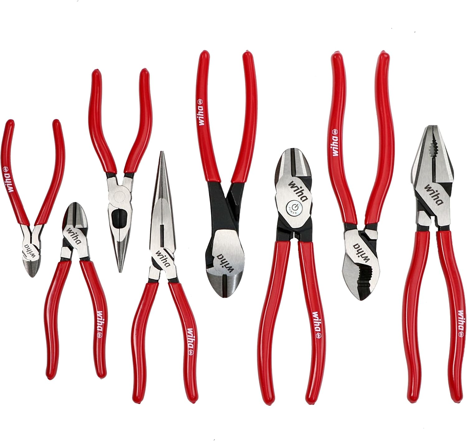 Wiha 34682 8 Piece Classic Grip Pliers and Cutters Tray Set