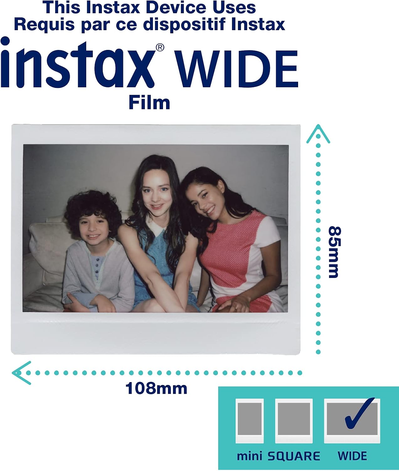 Fujifilm Instax Link Wide Printer - Ash White