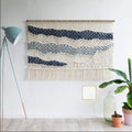 Macrame Wall Hanging Large Art Woven Tapestry,Handmade Macrame Tapestry Bohemian Wall Decor,Textile Wall Hangings Home Decoration for Living Room Nursery Room (A 140 x 90 cm)