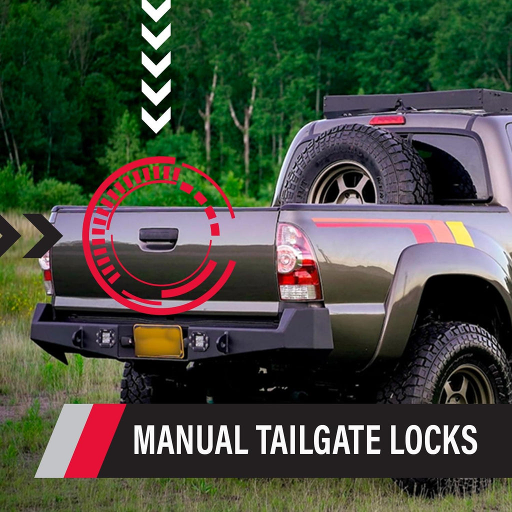 Pop & Lock PL5406 Pyrite Mica Manual Tailgate Lock with Bolt Codeable for Toyota Tacoma