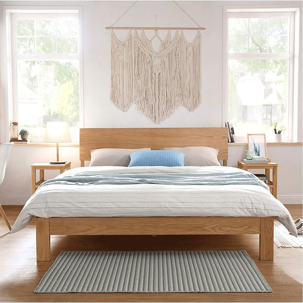 Tapestries Knitted Tapestry Wall Hanging Macrame, Big Size Macrame Tapestry Wall Hanging Chic Handicrafts Woven Tapestry Modern Bedroom Wall Decoration,31.5x39.3 Inch Tapestry