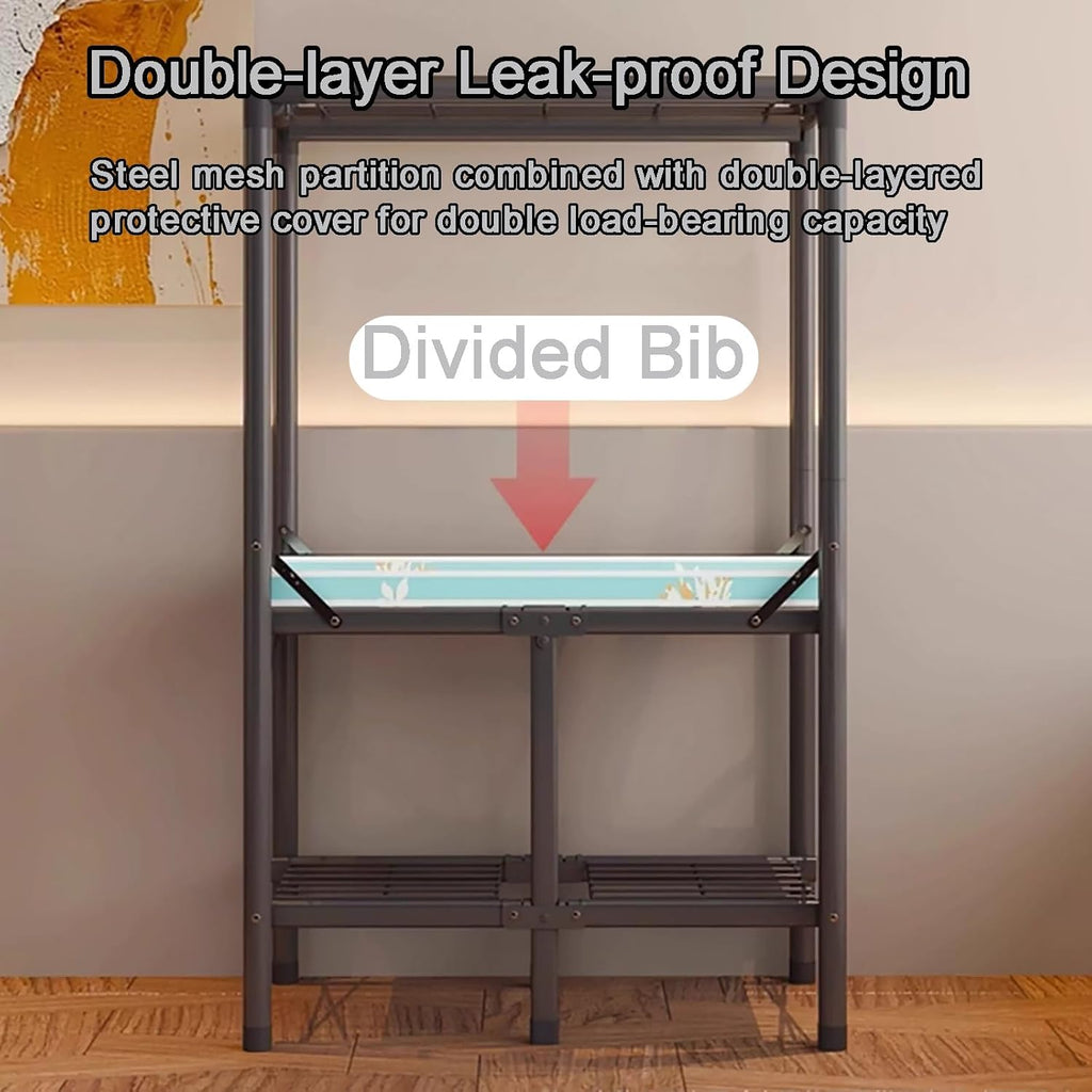 67' H Portable Wardrobe Closet Storage Organizer for Bedroom, Armoire Foldable, Steel Hanging Rack with Cover(110cm/43.3in)