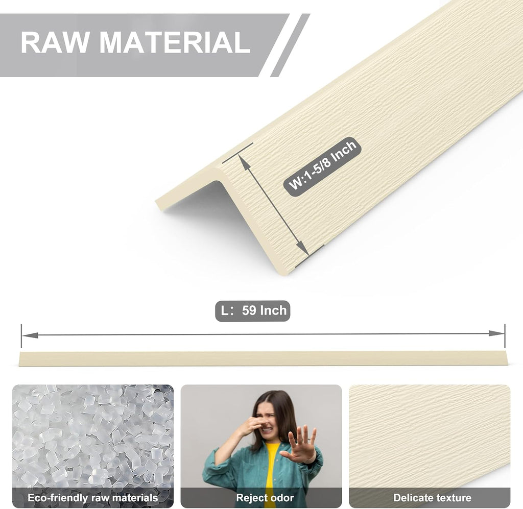 Wall Corner Guard,4PCS Corner Guards for Walls Corner Protection,59 in(L) X 1-5/8 in(W) Corner Protector Baby Safty,Prevent Getting Scratched