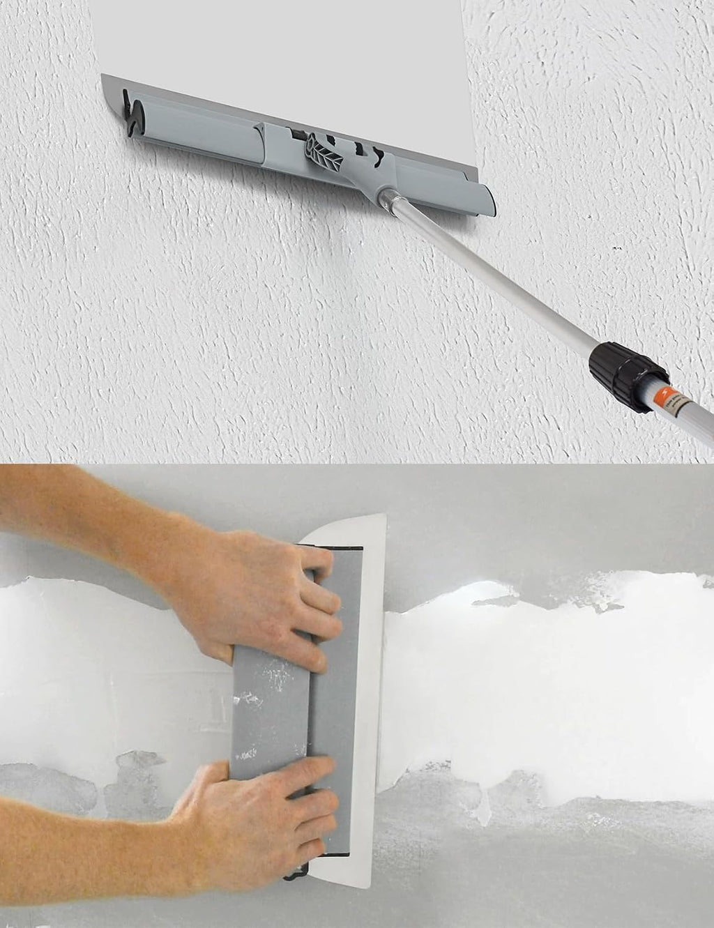 ROLLINGDOG Drywall Skimming Blade Set - Include Extension Pole and Transport Case,13PC Easy Carry Handle and 5 Extra Skimming blades
