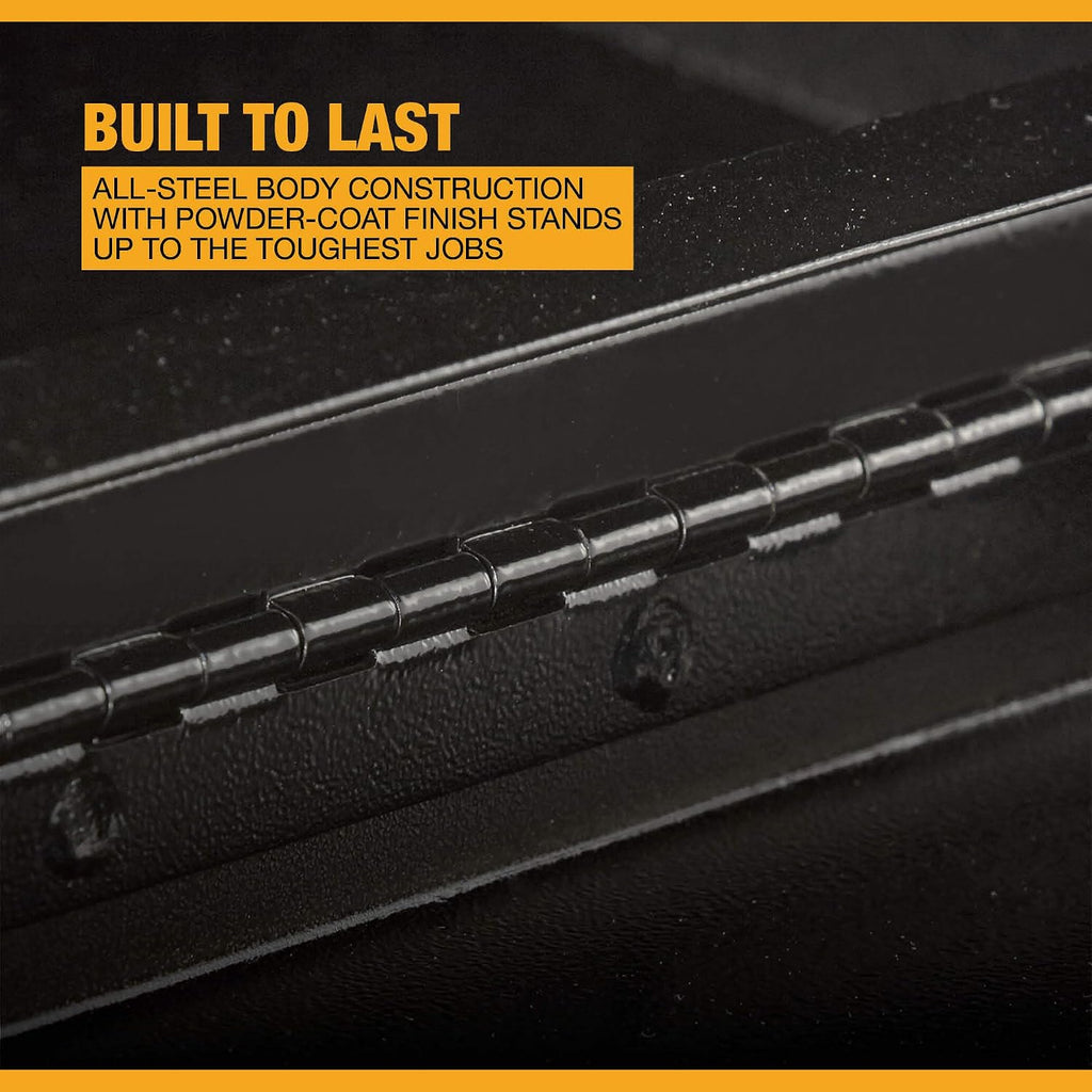 Northern Tool Top-Mount Truck Tool Box - Steel, Gloss Black, T-Handle Latches, 72in. x 12in. x 16in. Model Number 36212789