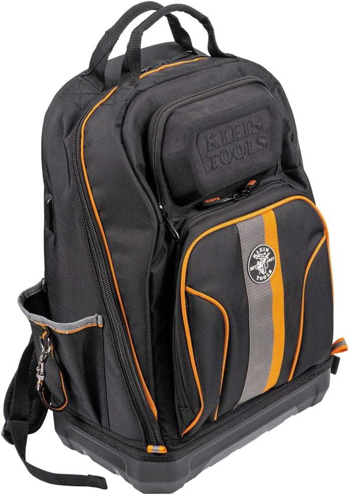 Klein Tools 62800BP Backpack Tool Bag, Tradesman Pro Extra-Large 40-Pocket & 32500HD Multi-Bit Screwdriver/Nut Driver, Impact Rated 11-in-1 Tool with Phillips, Slotted