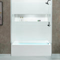 WOODBRIDGE 60' x 32' Alcove Soaking Bathtub in white with Right-Hand Drain Hole