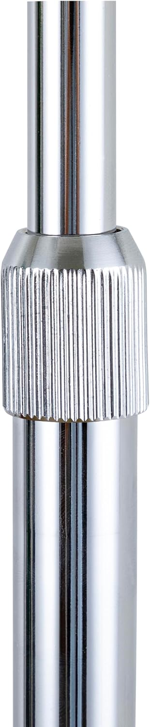 Major-Q Modern Standing Adjustable Floor Lamp with Metal Dome Shade & Marble Base for Living Room - Corner Light Arc Lamps for Bedrooms in Silver Finish