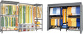 Ulif E10 (With Stretchable Hanger Rod) and E12C (With Black Dustproof Cover) Heavy Duty Closet Organizer System, Freestanding Clothing Rack for Hanging Clothes, Adjustable Garment Rack